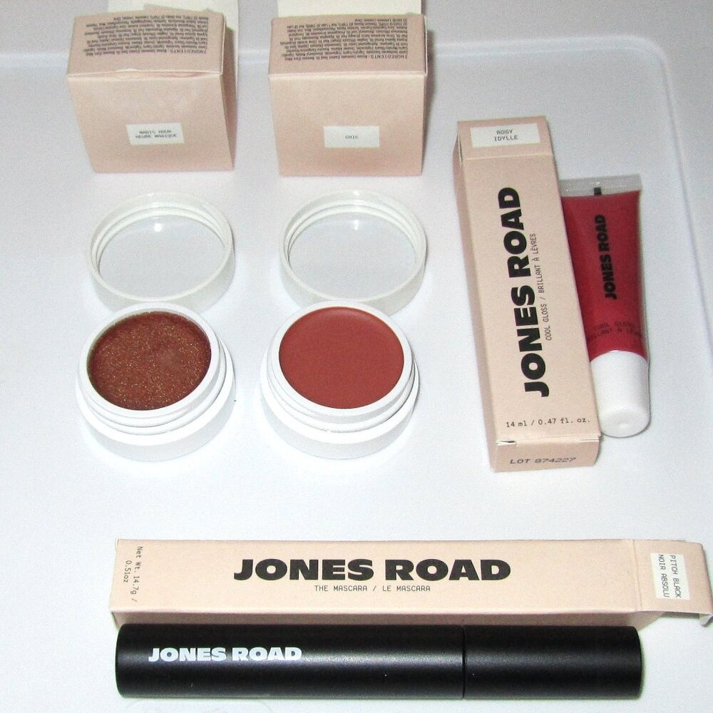 Jones Road City Lights Kit: 2 Mini Miracle Balms (1 exc.), Mascara & Gloss! NEW!